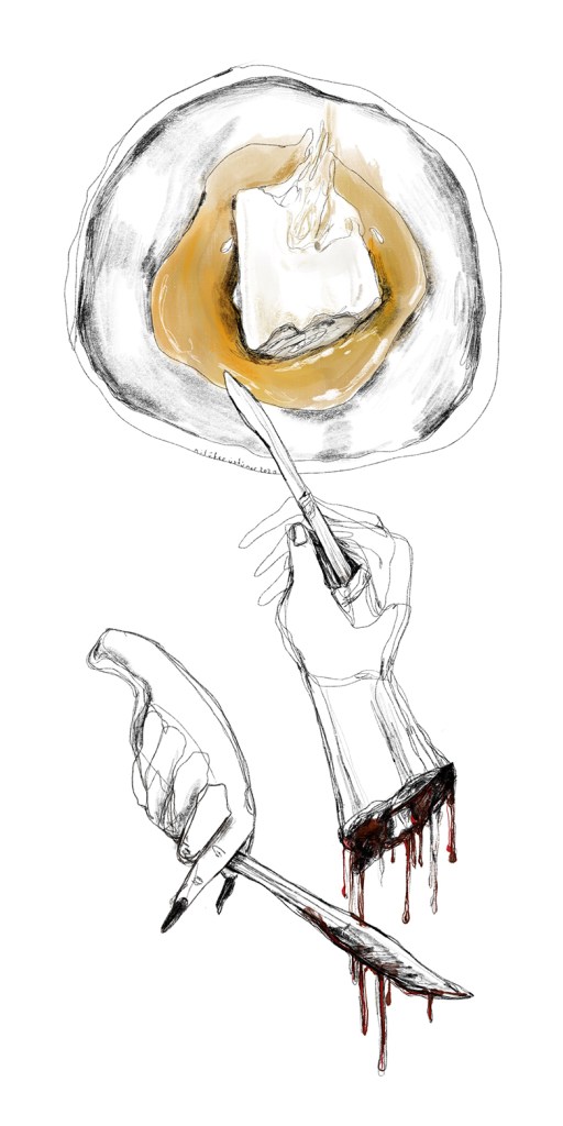 Bal kaymak illüstrasyonu